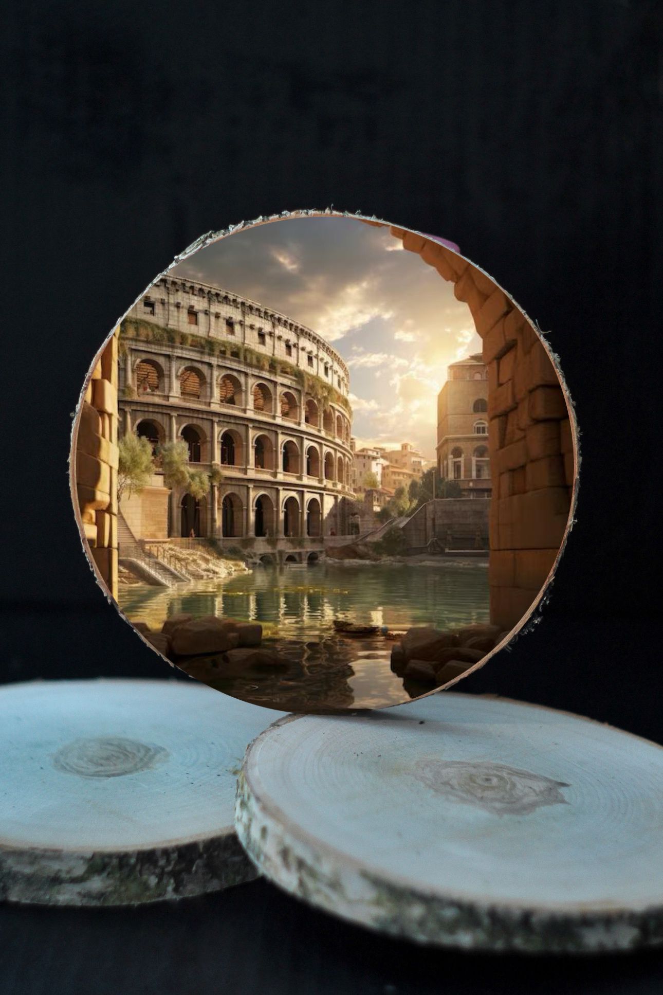 3D Koka ripiņa - ROMA