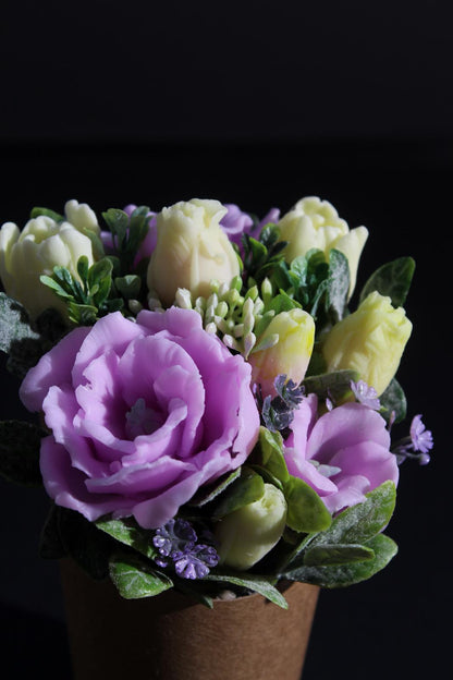 Ziedu ziepes VIOLĒTS/DZELTENS